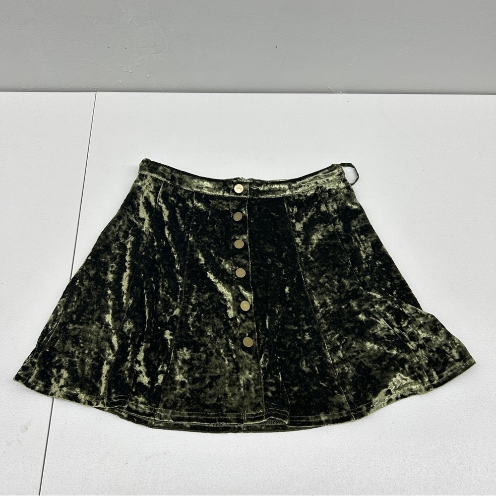 She + Sky Green Mini Skater Skirt